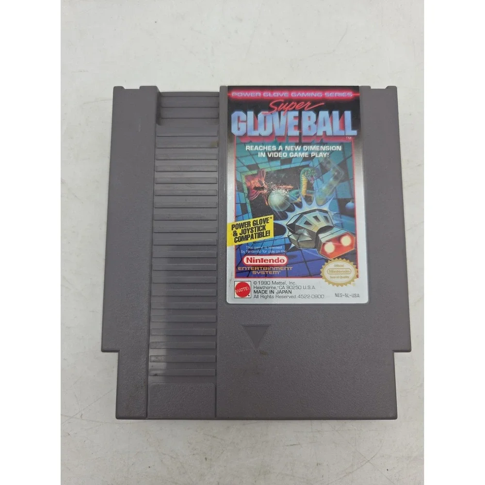 Super Glove Ball Nintendo NES 1990 Mattel Power Glove Series Video Game - TESTED